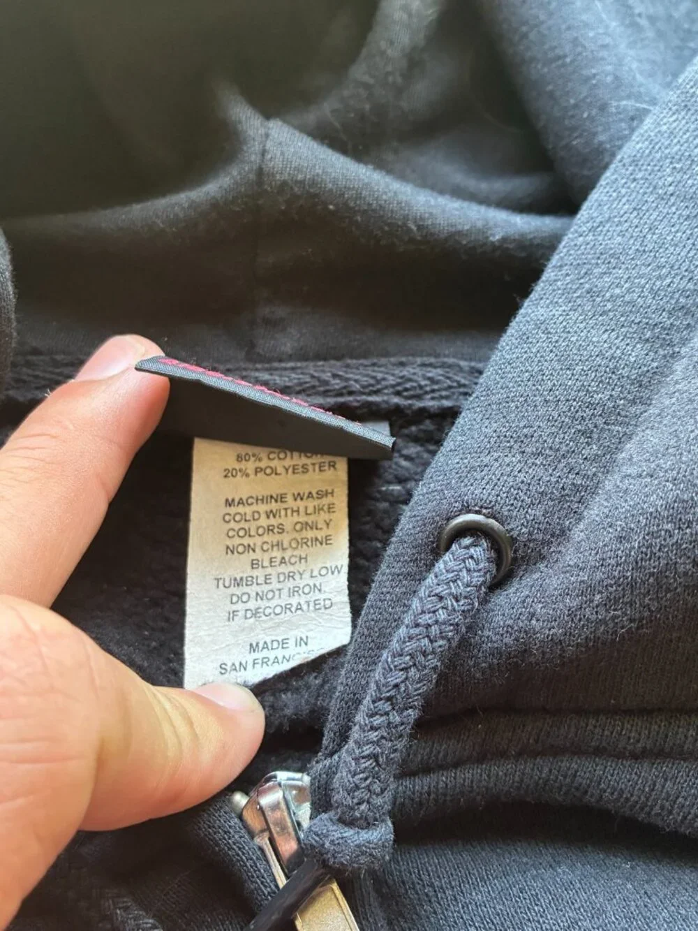 Y2K Grail Frisco Choppers Skull Hood Flame Sleeve Full Zip Hoodie